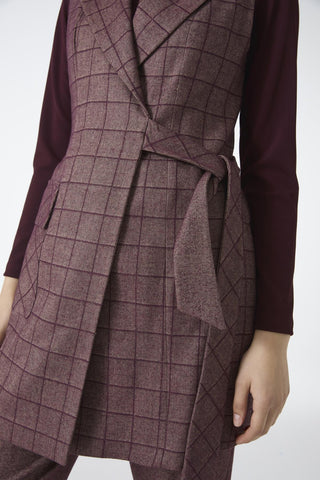 Ekose Desenli Üçlü Kombin