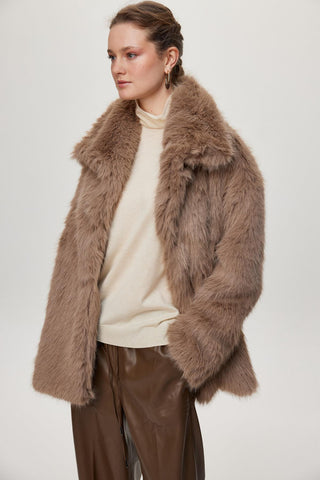 Kısa Kürk Vizon Kaban 13828