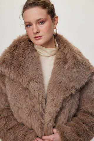 Kısa Kürk Vizon Kaban 13828