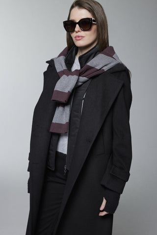 Kruvaze Yaka Kapitone Detaylı