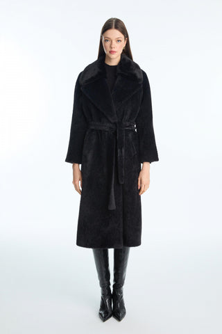 Kuşaklı Peluş Manto