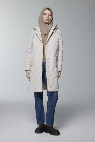 Kapüşonlu Fermuar Detaylı Kapitone