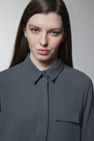 Cep Kapak Detaylı Gizli Düğmeli