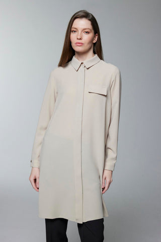 Cep Kapak Detaylı Gizli Düğmeli