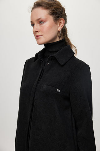 Gizli Düğme Detaylı Tunik Siyah Tunik 1615