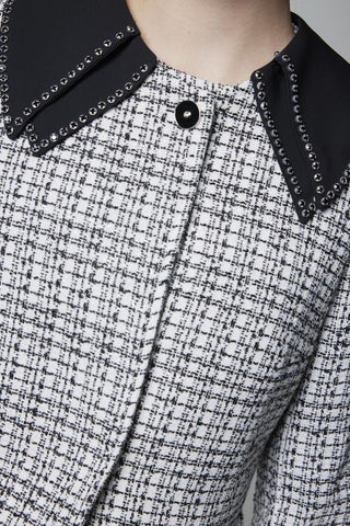 Yaka Detaylı Ceket Elbiseli