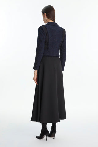 Tweed Desenli Ceket Etek Ikili