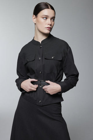 Cep Detaylı Bel Kemerli Ikili