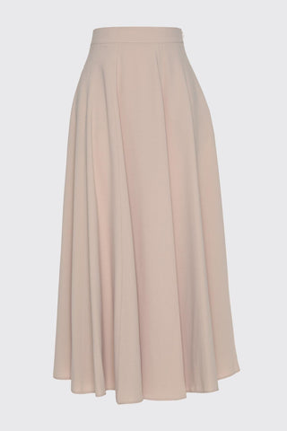 A-line Beige Skirt 0144