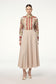 A-line Beige Skirt 0144