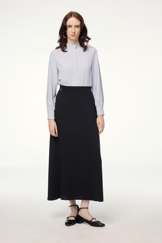 A-line Black Skirt 0162