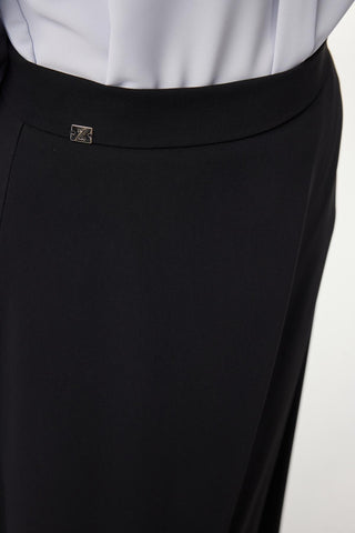 A-line Black Skirt 0162