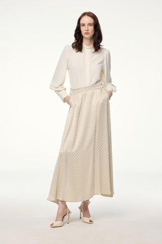 Monogram Patterned Stone Skirt 0174