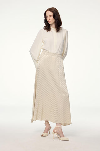 Monogram Patterned Stone Skirt 0174
