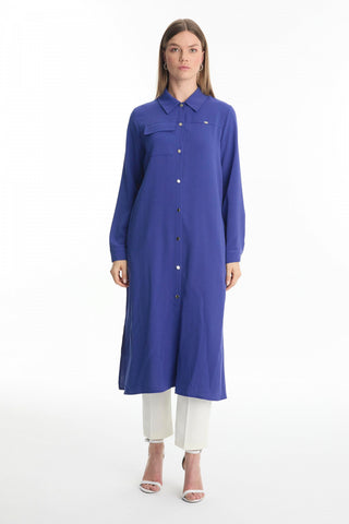 Cep Detaylı Kuşaklı Giy Çık Menekşe Zühre 0247