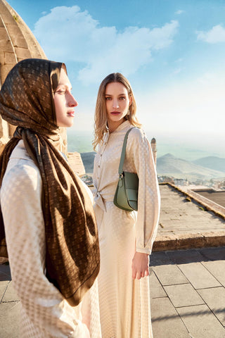 Jakarlı Kemer Detaylı Taş Elbise 0489