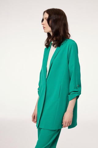 Jacket and Trousers Set with Sleeve Detail, Green 1144