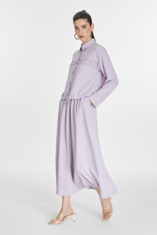 Dantel Detaylı Ikili Lavanta Takım 1266