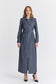 Gömlek Yaka Fermuarlı Indigo Pardesü 13792