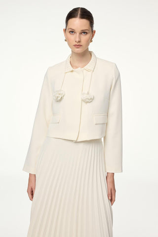 Accessory Detailed Two-Piece Ecru Set 1633