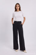 P-0287 SOLEN PANTOLON SML Siyah Pantolon 0287