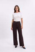 P-0288 SOLEN PANTOLON 38-44 Kahve Pantolon 0288