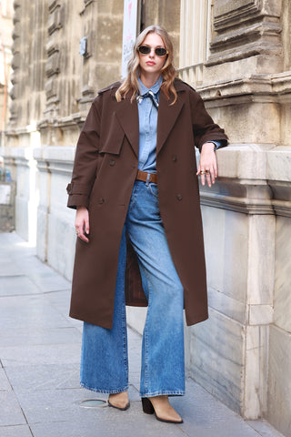 Çift Sıra Düğmeli Oversize