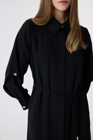 Belden Oturtmalı Minimal Zarif Siyah Giy Çık 0001