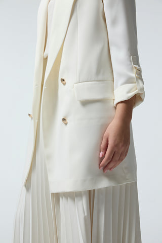 C-0002 TRAPHY CEKET 38-46 Ekru Ceket 0002