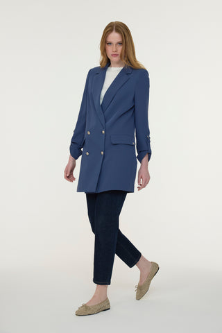 C-0002 TRAPHY CEKET 38-46 Indigo Ceket 0002