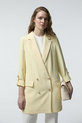 C-0002 TRAPHY CEKET 38-46 Sarı Ceket 0002