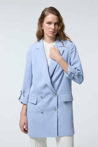 C-0002 TRAPHY CEKET 38-46 Gri/mavi Ceket 0002