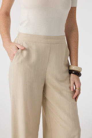 Beli Lastikli Bol Paça Sarel Taş Pantolon 0013