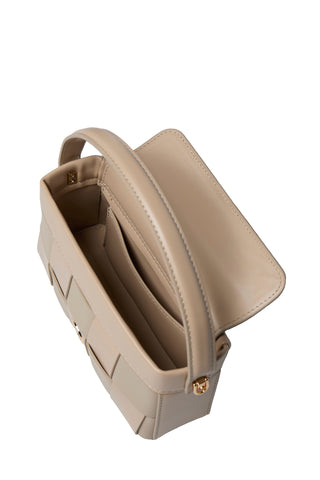 Örgü Desenli Kapitone K.bej Çanta 0050