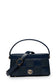 Knitted Pattern Quilted Navy Blue Bag 0050