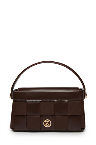Örgü Desenli Kapitone Acı Kahve Çanta 0050