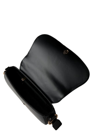 Oval Shaped Shoulder Bag Black 0053