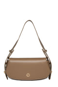 Oval Shaped Shoulder Bag Mink 0053