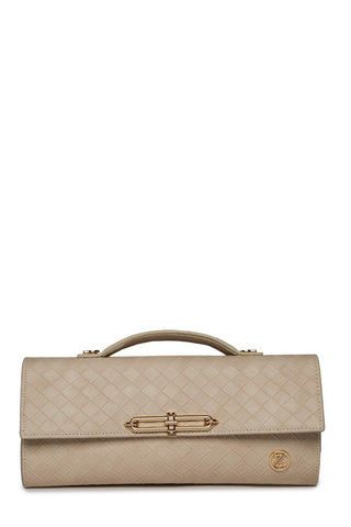 Patterned Handbag Beige 0054
