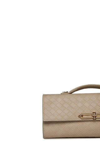 Patterned Handbag Beige 0054