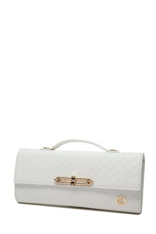 Patterned Handbag White Bag 0054