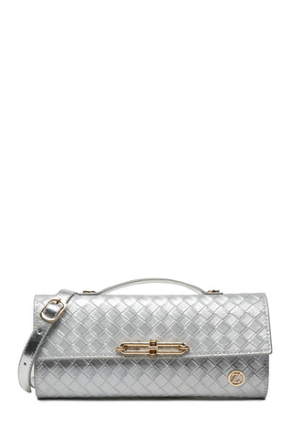 Patterned Handmade Silver Bag 0054