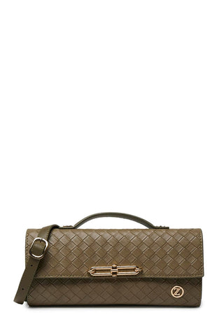 Patterned Handbag Khaki 0054