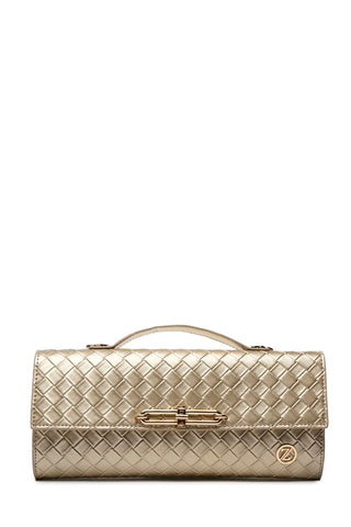 Patterned Handbag Gold Bag 0054