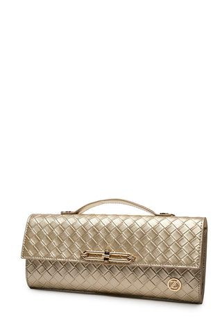 Patterned Handbag Gold Bag 0054