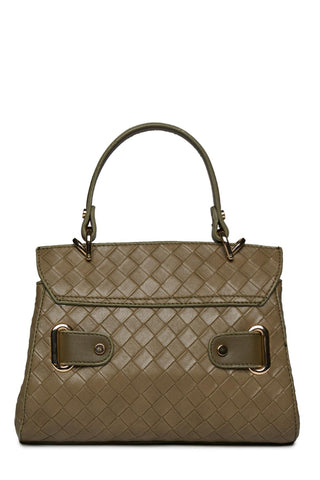 Knitted Pattern Detailed Khaki Bag 0055