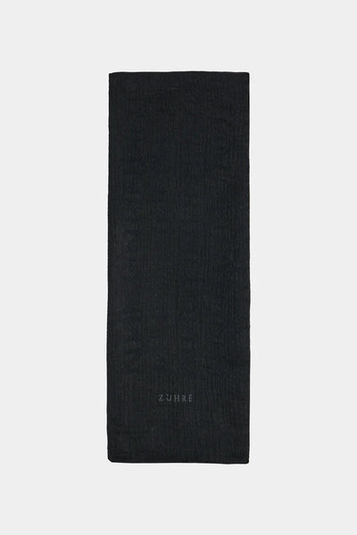 Piramit Desen Siyah Şal 0055