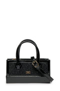 Glittery Box Shaped Black Bag 0056