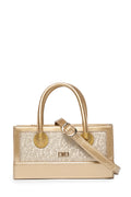 Glittery Box Shaped Gold Bag 0056