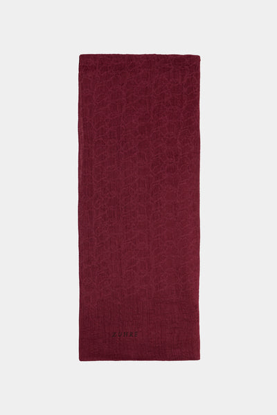 Soft Çiçek Desenli K.gül Şal 0058